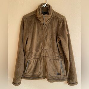 Women’s Kerrits Brown Full Zip Fleece Equestrian Riding Jacket, Size Medium